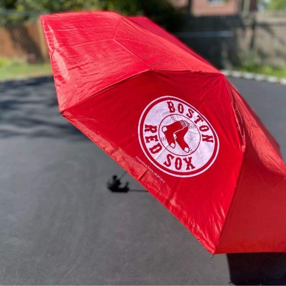 Boston Red Sox Umbrella, Mini Folding, MLB,‎ 42", Sun/Rain Protection, New